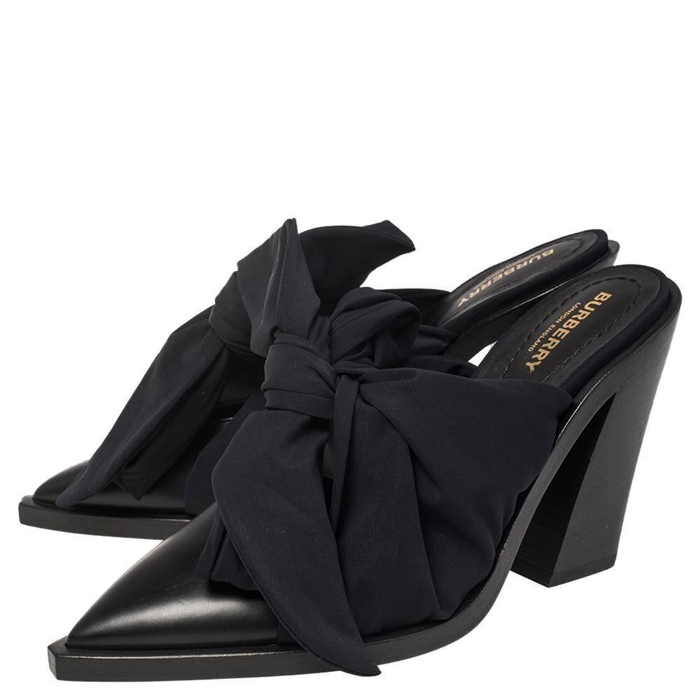Burberry’s Tillington satin-tie mules Size 41